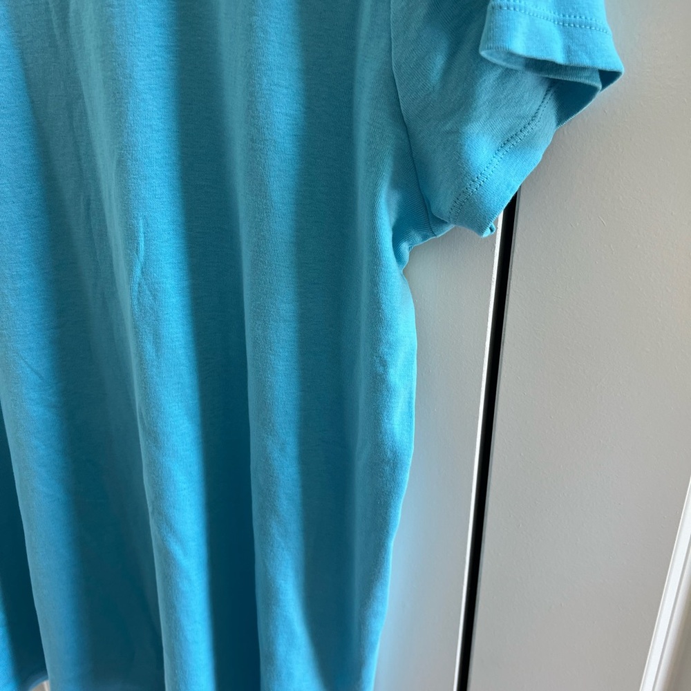 J. Jill Teal Crew-Neck Shirttail Tee - Size XL - Picture 9 of 9